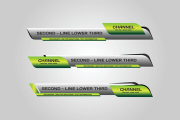 Poster - Broadcast news lower thirds template isolated