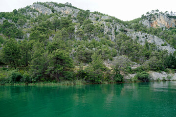 Wall Mural - scenic gree nlandscape in krka