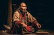 Native American storyteller captivating an audience with ancient legends in an engaging atmosphere Generative AI
