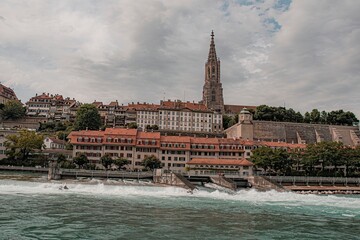 Wall Mural - panorama of the town country