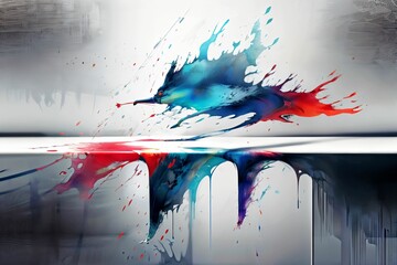 Fototapete - abstract grungy texture illustration digital art 
pattern wallpaper colorful background artwork generative ai