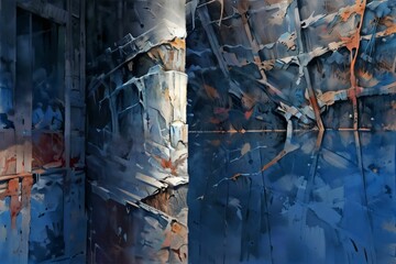Aufkleber - abstract grungy texture illustration digital art 
pattern wallpaper colorful background artwork generative ai