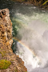 Poster - Brink Of The Upper Falls, Yellowstone National Park