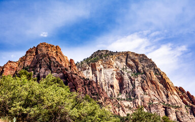 mountains in Zion National Park