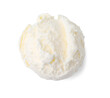 © New Africa - Scoop of delicious vanilla ice cream isolated on white, top view