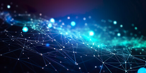 Abstract concept of internet and connections, communication