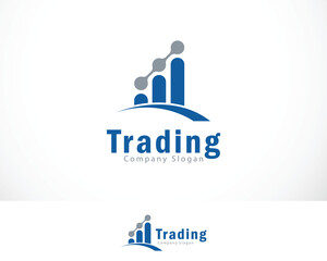 financial logo creative trading growth business person market design concept creative