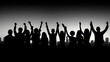 © BCFC - Euphoric Celebration: Silhouettes of a Joyous Crowd