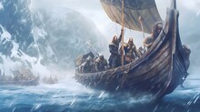 Vikings In The Winter Of Scandinavia, Viking War