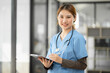 © Thitisak - Female nurse doctor Working in a hospital or clinic