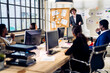 © Art_Photo - Group of business meeting and discussing strategy with startup project analysis finance,management.Success business people plan and brainstorm,marketing,idea,research,organization in office.Teamwork