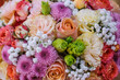 Beautiful flowers background for wedding scene Decoration