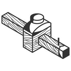 Poster - marking gauge solid icon