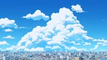 Anime Video Of Captivating Visual Experience That Brings The Dynamic Japanese Sky To Life.