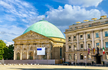 Poster - St. Hedwig's Cathedral at Bebelplatz in Berlin, the capital of Germany