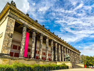 Sticker - Altes Museum on Museum Island in Berlin, the capital of Germany