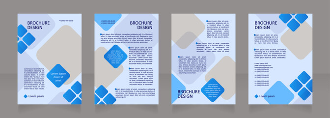 Loans for personal needs blank brochure layout design. Vertical poster template set with empty copy space for text. Premade corporate reports collection. Editable flyer paper pages