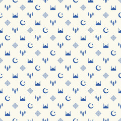 Wall Mural - Seamless pattern in authentic arabian islamic style. Vector illustration background.