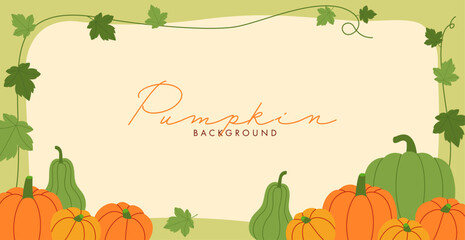 Wall Mural - pumpkin background design