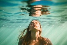 Portrait Of A Woman Under Water, Image Of Poetic Reverie