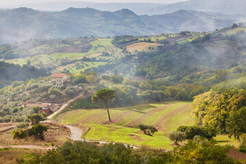 Canvas Print - Buonalbergo, Italy. Journey to an Italian village