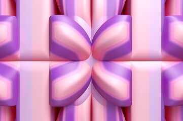 Wall Mural - pink background with symmetrical stripes. generative ai.