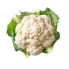 cauliflower (vegetable ingredient) isolated on transparent background cutout 
