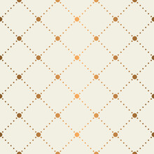 Seamless Pattern With Dotted Lines Rhombus.