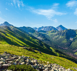 Canvas Print - Tatra Mountain (Poland) view from Kasprowy Wierch range.