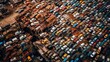 Automotive Chaos: Disorderly Auto Salvage Yard made with Generative AI