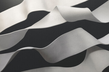 Wall Mural - Wavy forms , abstract composition