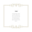 © sacredolga - Decorative vector frame. Elegant element for design template, place for text. Floral border.