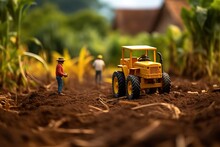Miniature Toys Representing Agricultural Industry