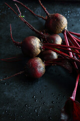 Poster - Beetroot on a dark background