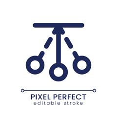 Sticker - Pendulum animation pixel perfect linear ui icon. Back and forth motion. Film editing program. Oscillate effect. GUI, UX design. Outline isolated user interface element for app and web. Editable stroke