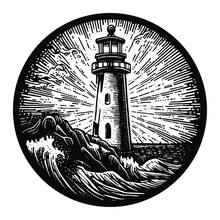Lighthouse Emblem Sketch