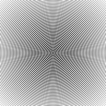 Black White Concentric Circles Pattern
