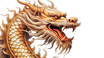 Wall Mural - Chinese dragon isolated on transparent background png