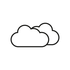 Wall Mural - Cloud icon. Vector illustration. stock image.