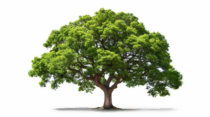big tree isolate on white background