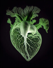 Sticker - Heart of vegetables.