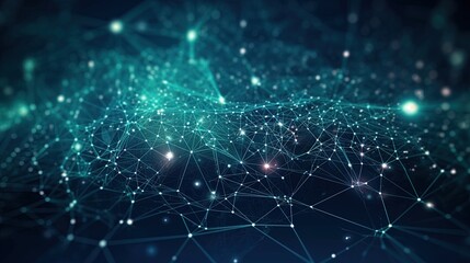 Technology background Abstract digital Technology Network Background Illustration Futuristic point wave.