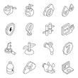 © Vectorslab - Pack of Nature and Ecology Linear Icons