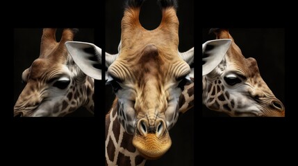 Poster - close up of a giraffe