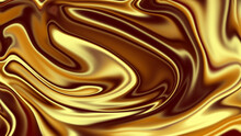Liquid Gold Black Liquid Wavy Shiny Background 3D Rendered, Oily Gold Texture 3D Background