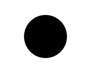 Poster - Vector circle. Vector black button. Round oval button for app, website. Blank, empty button icon.