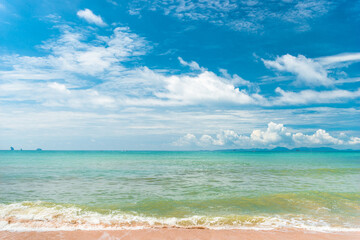 Sticker - Stunning tropical view of the clouds and the sea in good sunny weather, Thailand, Krabi