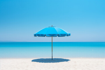  Blue summer umbrella background sea photography
