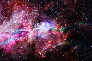 Wall Mural - universe filled with stars, nebula and galaxy. elements of this image furnished by nasa
