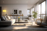 Fototapeta Przestrzenne - Beautiful interior of a living room
